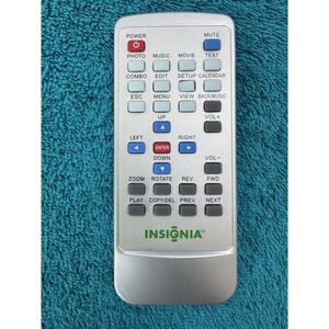 Insignia 7J12A Genuine Audio Remote Control Silver - Tested and Working